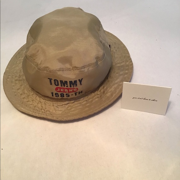 Vintage Tommy Hilfiger Nylon Embroidered Logo RARE Hat